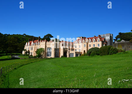 Lee Abbey communauté chrétienne dans la Vallée des Roches, près de Lynton et Lynmouth, Devon, UK Banque D'Images