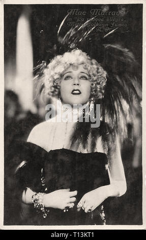 La photographie publicitaire de Mae Murray dans l'ère du cinéma muet - Banque D'Images