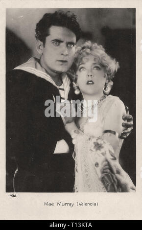 La photographie publicitaire de Mae Murray à Valence - l'ère du cinéma muet Banque D'Images