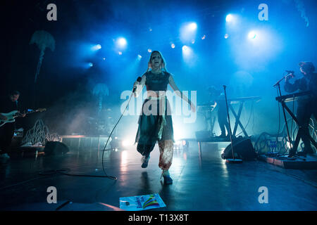 Oslo, Norvège. Mar 22, 2019. Norvège, Oslo - Mars 22, 2019. La chanteuse norvégienne, musicien et auteur-compositeur Aurora effectue un concert live à Sentrum Scene à Oslo. (Photo crédit : Gonzales Photo/Alamy Live News Banque D'Images