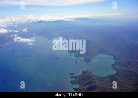 Vue aérienne de la baie de Santa Elena à Guanacaste, Costa Rica Banque D'Images