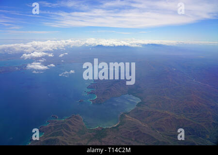 Vue aérienne de la baie de Santa Elena à Guanacaste, Costa Rica Banque D'Images