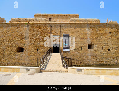 Historique Le château de Paphos dans Port de Paphos Chypre Banque D'Images