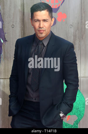 Aug 03, 2016 - Londres, Angleterre, Royaume-Uni - "suicide Squad" première européenne, l'Odéon, Leicester Square - La photo montre des arrivées : Jay Hernandez Banque D'Images