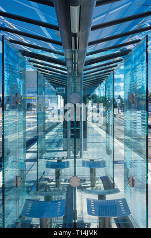 Nantes, Tramway, Gare Le Cardo Banque D'Images