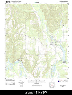 Carte TOPO USGS Alabama AL Autaugaville 20110927 TM Banque D'Images