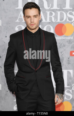 Les Brit Awards 2019 qui a eu lieu à l'O2 - Arrivées avec : Liam Payne Où : London, Royaume-Uni Quand : 20 février 2019 Source : WENN.com Banque D'Images