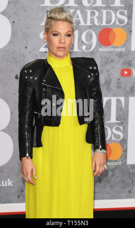 Les Brit Awards 2019 qui a eu lieu à l'O2 - Arrivées avec : Rose Où : London, Royaume-Uni Quand : 20 février 2019 Source : WENN.com Banque D'Images