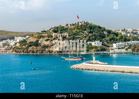 Bodrum, Turquie, le 25 octobre 2010 : location de voiliers en bois à Marina Banque D'Images