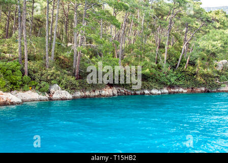 Mugla, Turquie, 14 mai 2012 : la baie de Gokova, Akyaka Banque D'Images