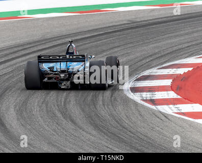 23 mars 2019 - Austin, Texas, États-Unis - MAX CHILTON (59) de l'Angleterre passe par les tours au cours de la pratique pour l'Indycar classique au Circuit Of The Americas à Austin, Texas. (Crédit Image : © Walter G Arce Sr Asp Inc/ASP) Banque D'Images