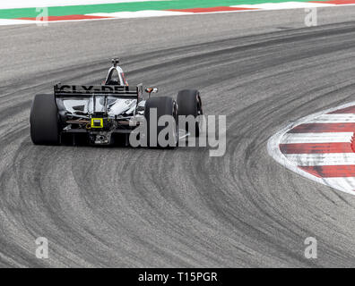 23 mars 2019 - Austin, Texas, États-Unis - SANTINO FERRUCCI (R) (19) des États-Unis passe par les tours au cours de la pratique pour l'Indycar classique au Circuit Of The Americas à Austin, Texas. (Crédit Image : © Walter G Arce Sr Asp Inc/ASP) Banque D'Images