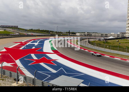 Austin, Texas, États-Unis. Mar 23, 2019. Force de volonté (12) de l'Australie passe par les tours au cours de la pratique pour l'Indycar classique au Circuit Of The Americas à Austin, Texas. (Crédit Image : © Walter G Arce Sr Asp Inc/ASP) Banque D'Images