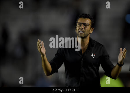 RJ - Rio de Janeiro - 03/23/2019 - 2019, Vasco x Bangu -Alberto Valentim Vasco techniques pendant le match contre Bangu à Sao Januario Stadium pour le championnat Carioca en 2019. Photo : Thiago Ribeiro / AGIF Banque D'Images