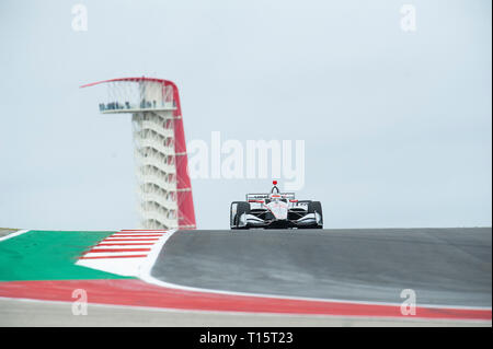 Austin, Texas, États-Unis. Mar 23, 2019. S'# 12 Chevrolet avec l'équipe Penske en action pratique 3 à l'Indycar Classic, le circuit des Amériques à Austin, Texas. Mario Cantu/CSM/Alamy Live News Banque D'Images