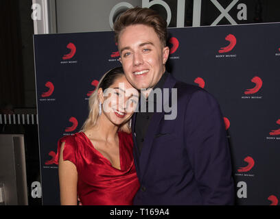 Sony Music BRITs Afterparty comprend : Anne-Sophie Flury, Romaine Kemp Où : London, Royaume-Uni Quand : 20 février 2019 : Crédit Phil Lewis/WENN.com Banque D'Images