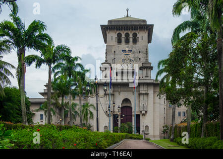 Extérieur de la crise imminente de l'édifice du gouvernement du Sultan Ibrahim Bangunan à Johor Bahru, Malaisie. C'est construit dans le style mauresque, mauresques. Banque D'Images