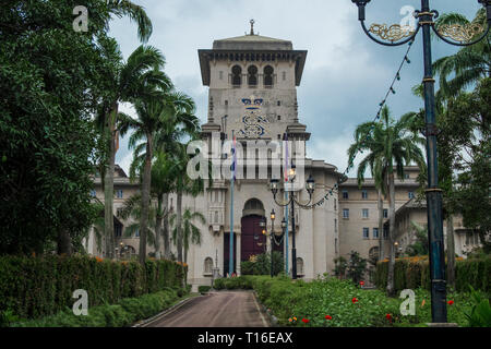 Extérieur de la crise imminente de l'édifice du gouvernement du Sultan Ibrahim Bangunan à Johor Bahru, Malaisie. C'est construit dans le style mauresque, mauresques. Banque D'Images