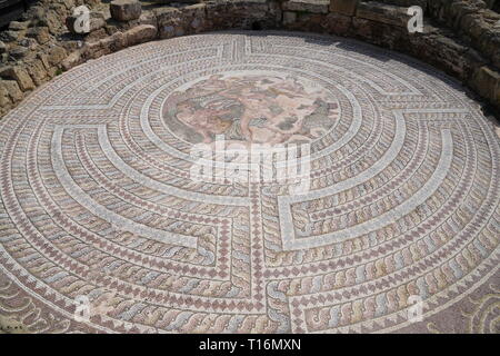 Parc archéologique de Paphos, couvre la plus grande partie de l'importante ville de l'antiquité grecque et romaine et est un UNESCO World Heritage site. Banque D'Images