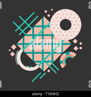 Abstract design de l'affiche. Composition géométrique. Contexte moderne design. Illustration de Vecteur