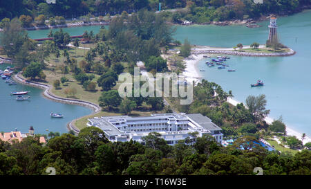 KEDAH, Langkawi, Malaisie - 09 avr 2015 : vue depuis le pic de la montagne Gunung Mat Chinchang Banque D'Images