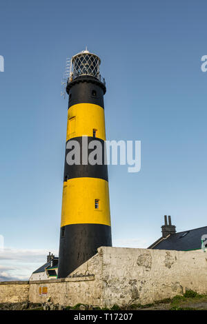 C'est une photo de St John's Point Phare sur la côte est de l'Irlande du Nord sur la mer d'Irlande. C'est l'une des portes des nombreuses zones côtières emblématique li Banque D'Images