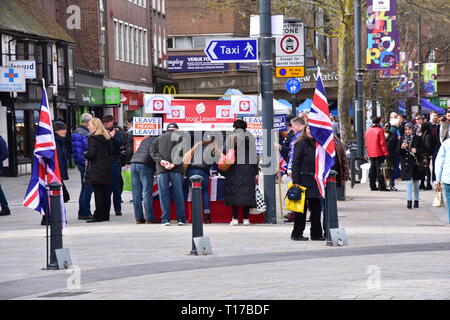 Brexit laisser à Watford Banque D'Images