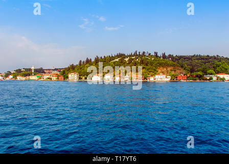 Istanbul, Turquie, 02 Septembre 2017 : Bosphore Mansions, Kanlica, Uskudar Banque D'Images