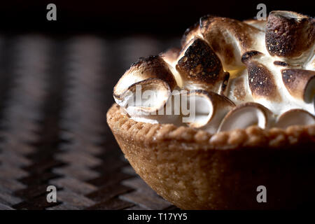 tarte au lait caillé de citron Banque D'Images