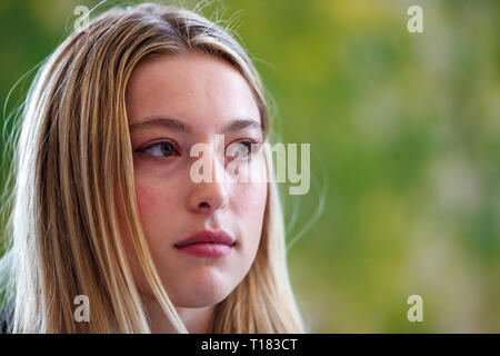Braunschweig, Allemagne. 24 mars, 2019. Loewen Classics Braunschweig. Emploi Eve (USA) au cours de la conférence de presse à Loewen classiques. Braunschweig, Allemagne. 3/24/19 © Tomas/Holcbecher Alamy Live News Banque D'Images