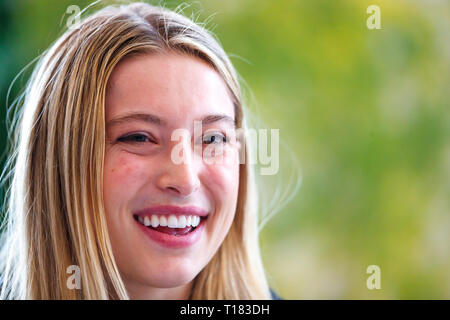 Braunschweig, Allemagne. 24 mars, 2019. Loewen Classics Braunschweig. Emploi Eve (USA) au cours de la conférence de presse à Loewen classiques. Braunschweig, Allemagne. 3/24/19 © Tomas/Holcbecher Alamy Live News Banque D'Images