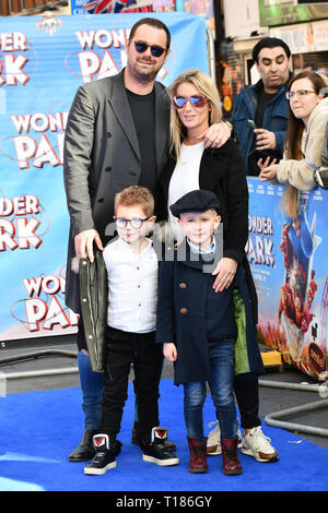 Londres, Royaume-Uni. 24Th Mar 2019. Danny Dyer, Joanne Mas assister à WONDER PARK Vue à projection de gala, Leicester Square, Londres le 24 mars 2019, Londres, Royaume-Uni. Credit : Crédit photo : Alamy/Capital Live News Banque D'Images