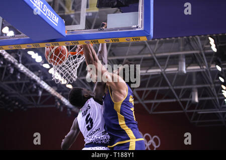 Torino, Italie. 24 mars, 2019. James Michael McAdoo (Auxilium)) au cours de la Serie A 2018/2019 Panier Lega Auxilium match Torino Fiat vs Germani Leonessa Brescia. Walter Bertagnoli/ Alamy Live News Banque D'Images