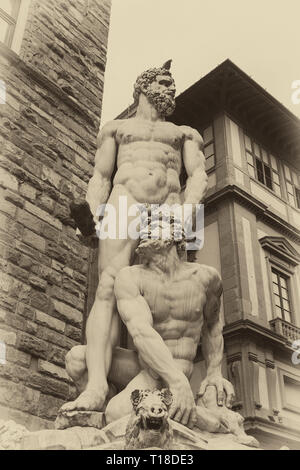 La Loggia dei Lanzi à Florence, Italie. Banque D'Images