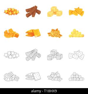 Croûtons,cookies,biscuit,plaquettes,maïs,puce,cracker, pain, pomme de terre,snack,flake,star,bol,blanc,texture,céréales,doux,biscuits,salé,jaune,boulangerie,soupe bretzel,fruits,tube,croustillant,dessert,carre,coupe,petit déjeuner,Oktoberfest,Bar,cuisine,alimentaire,croquant,boulangerie,saveur,produits,set,menu icône,,illustration,collection,isolé,design,graphisme,élément vecteur vecteurs,signer , Illustration de Vecteur