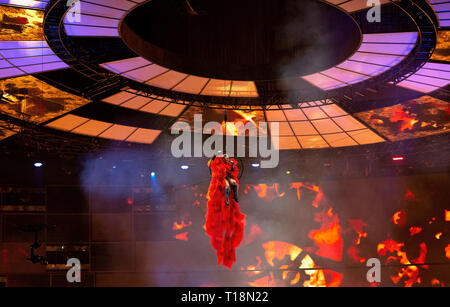 Pink effectue sur scène à Brits Live Show 2019 au 02 Arena de Londres avec : Rose Où : London, Royaume-Uni Quand : 20 février 2019 Source : WENN.com Banque D'Images