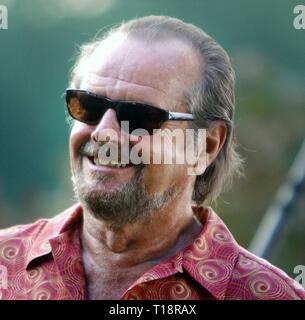 JACK NICHOLSON 2002 TOURNAGE SUR LE FILM 'LA COLÈRE' Photo de John Barrett/PHOTOlink Banque D'Images