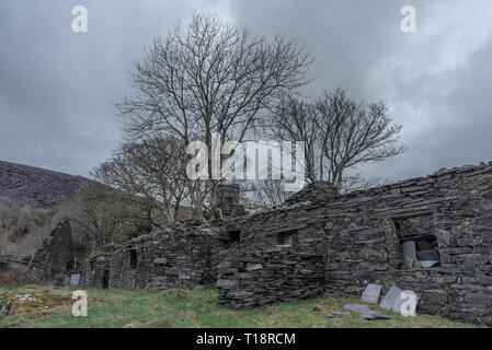 Dorothea Ardoise, Nantlle Valley, Pays de Galles, Gwynedd, UK Banque D'Images