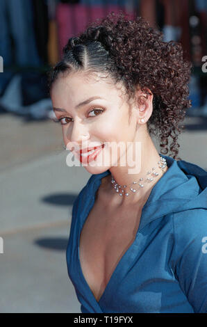 LOS ANGELES, CA - le 10 septembre 1998 : pop star MYA au MTV Video Music Awards à Los Angeles. Banque D'Images