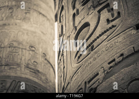 Temple de Karnak à Louxor, Egypte Banque D'Images