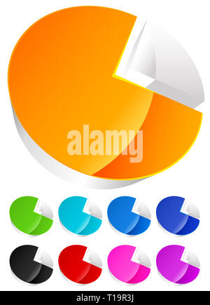 Graphique à secteurs Banque D'Images