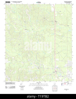 Carte TOPO USGS Alabama AL McIntosh 20110923 TM Banque D'Images