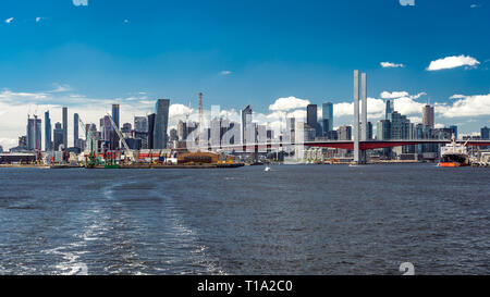 Melbourne, Australie - Paysage urbain de la rivière Yarra Banque D'Images