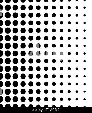 Sans couture verticale en pointillés noir et blanc motif Banque D'Images