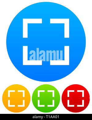 Des icônes avec réticule, angulaire simple réticule, symboles. Banque D'Images