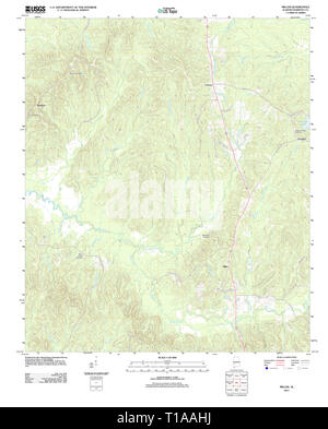 Carte TOPO USGS Alabama AL Miller 20111212 TM Banque D'Images