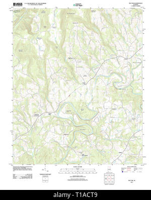Carte TOPO USGS Alabama AL Nectar 20111206 TM Banque D'Images