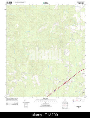 Carte TOPO USGS Alabama AL Perdido 20110916 TM Banque D'Images