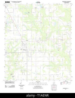 Carte TOPO USGS Alabama AL Robertsdale 20110921 TM Banque D'Images