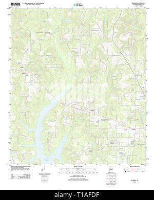 Carte TOPO USGS Alabama AL Semmes 20110914 TM Banque D'Images